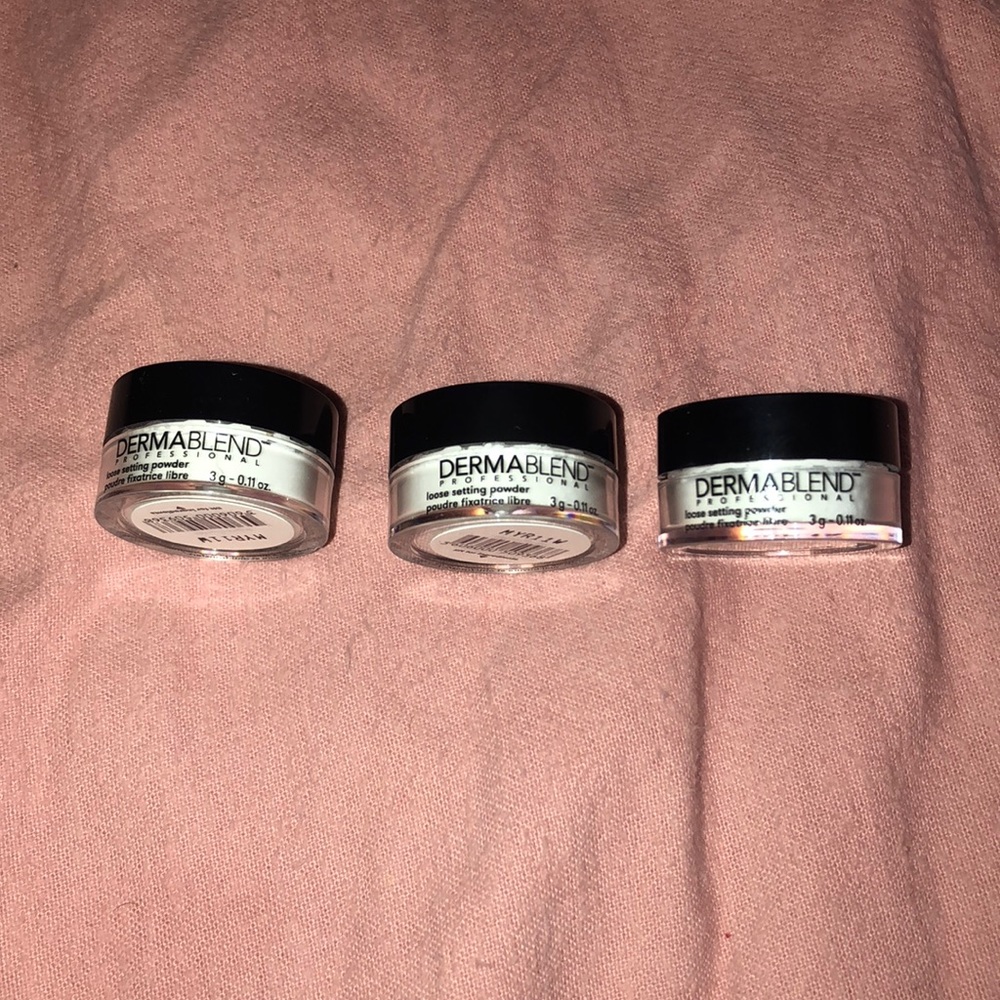 Dermablend loose setting powder samples
